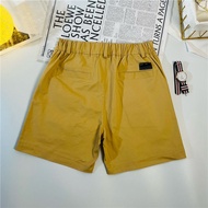 Casual Shorts Men's Trendy Pure Cotton Slim-fit Solid Color Three-point Quarter Pants Stretchy 3-poi