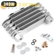 BETTER-MAYSHOW Universal Oil Cooler, Aluminum 65ml Original Oil Cooler, High Quality 5 Row Durable M