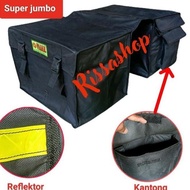 Set Touring Tas Obrok Motor Kurir Tebal Kantong Super Jumbo Accessories Besi Laki - Anti Air