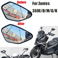 For Zontes 368G 368E/D/M/G/K Convex Mirror Increase Rearview Mirrors Side Mirror Expand View Vision 
