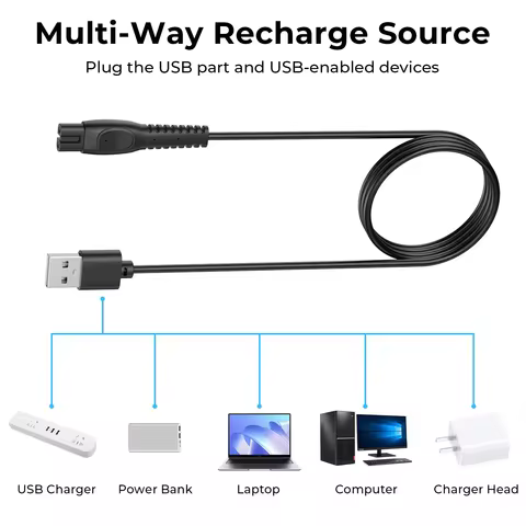 12V 4.2V Suitable for Philips shaver charger, hair clipper, charging power adapter, USB power adapte