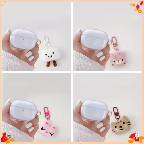 Cartoon Pendant Case For Jabra Elite 5 / Elite4 Elite3 Case Silicone Earphone Cover For Jabra Elite