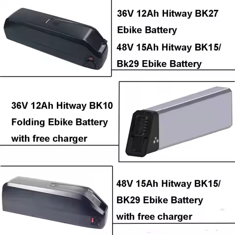36V 12Ah 48V 15Ah E-Bike Lithium-ion Battery ALX096 ALX098 for Hitway BK10 BK15 BK27 BK29 Electric B