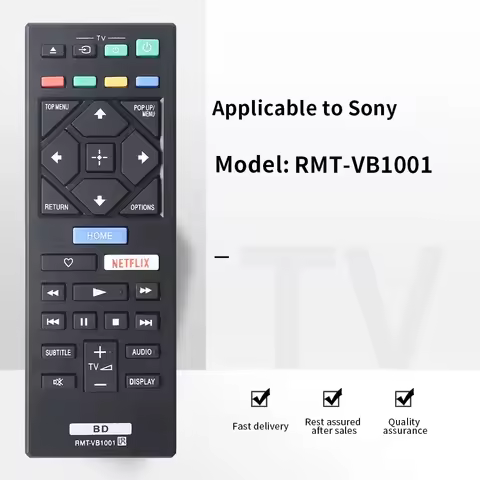 ZF applies to SONY RMT-VB1001 blu-ray BD DVD player remote control remoto of remote controller