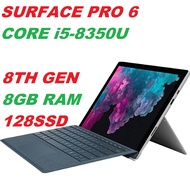 MIRCROSOFT SURFACE PRO 6  INTEL CORE i5-8350U  8TH GEN/8GB/128GB SSD/ 256SSD/12.3 "4K LCD/ INCLUDING