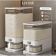 LIVINE Rice Dispenser Rice Container Aesthetic Rice Box Dispenser LRD-6910 -