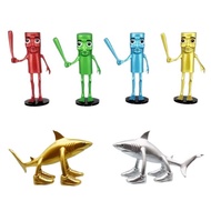 TUNG TUNG SAHUR Action Figure Miniature Cake Topper Display Toy Brainrot Anomaly Toy Tralalelo Trala