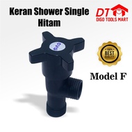 Stop Kran Shower Single Hitam Doff KRAN Shower Single Model "F"