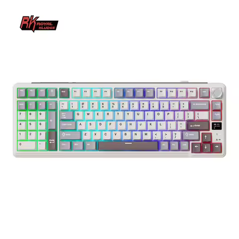 RK ROYAL KLUDGE L98 Gasket Wireless Mechanical Keyboard Left-Handed 95% Tri-Mode BT/2.4G/USB-C RGB H