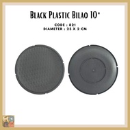 BLACK PLASTIC BILAO 10"/821 BLACK PLASTIC BILAO/BILAO/PLASTIC BILAO