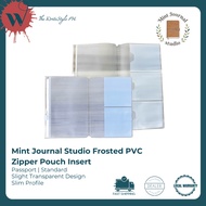 Mint Journal Studio Frosted PVC Zipper Pouch Insert