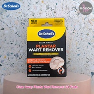 Dr.Scholls - Clear Away Plantar Wart Remover 24 Pads แผ่นแปะ สำหรับ หนังแข็ง