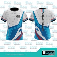 bmw gs cool 05 white tshirt eboq sublimation / shirt bmw microfiber eboq jersi