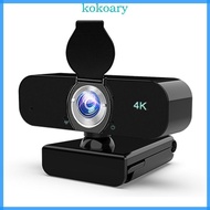 KOK USB Webcam Builts in Noise Cancelling Microphones and Adjustable Tripods Stand for Definition 10