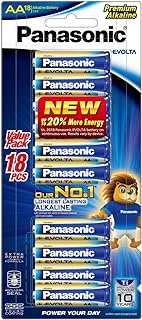 Panasonic Evolta Alkaline Battery, AA, 18 Count