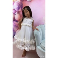 1-5Y PRINCESS GOWN GIRL BIRTHDAY PARTY DRESSES BRIDESMAID GOWN