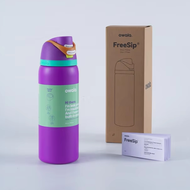 Owala freesip thép không gỉ cách nhiệt chai nước có rơm BPA-free Bình nước thể thao tuyệt vời cho du