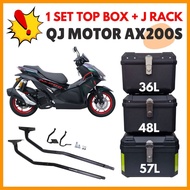 Combo Set GS 36L 48L 57L Top Box Motorcycle QJMotor AX200+Rapido J Rack Heavy Duty AX200S
