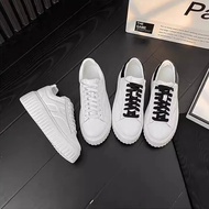 Hogan-Style White Casual Shoes | Genuine Leather | Spring/Autumn Fashion Sneakers Malaysia