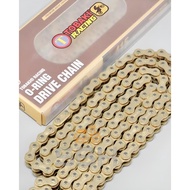 TOBAKI RACING CHAIN O-RING SPROCKET RANTAI DRIVE CHAIN - 415H X 132L (GOLD)(HEAVY DUTY)