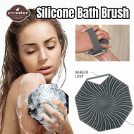 Silicone Bath Brush with Handle Body Scrub Brush Washing Massage Tools Soft Exfoliating Tool Exfolia