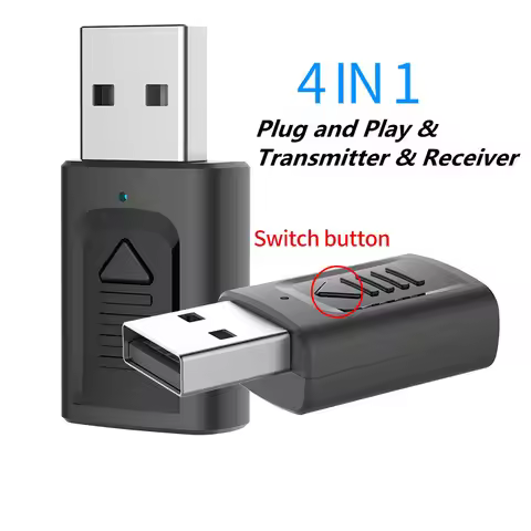 M135 USB Bluetooth Adapter For Windows 10 8 7 Wireless Receiver Blutooth5.0 PC Audio Transmitter A2D