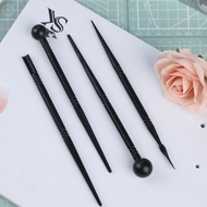 KALAIEN 4PCS Plastic Fondant Flower,Sugar Craft Tools Set Clay Sculpture,Pottery,Gum Paste Tools DIY