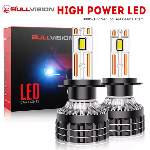 2PCS K5C Plus H7 LED 30000LM Headlights CANBuS 6000K H1 H4 H11 9012 HIR2 H8 9005 9006 HB3 HB4 High P