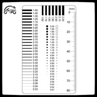 [8C11] Badge gauge Stain card Point gauge wire gauge film ruler Stain contrast ruler [8C]