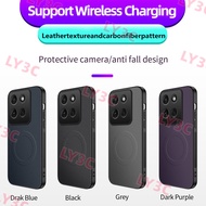 Carbon Fiber Silicone Black Phone Case for Motorola Moto G84 G85 G86 Power Soft Bumper Anti Fall Pho