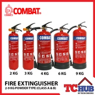 Combat Powder Fire Extinguisher (2-9KG) Made in SG w/ Approved Certification.Suitable for Household!