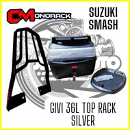 ♞,♘,♙( SMASH ) GIVI BOX AND CMonorack METAL BRACKET FOR SMASH