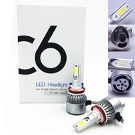 🔥[READY STOCK] 2pcs/1set ORI C6 HEADLIGHT LED COD H1 H4 H7 H11 FOG LIGHT BULB FOG LAMP HEADLAMP C6 M