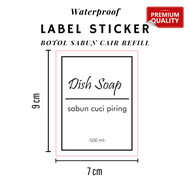 Label Stiker Botol Sabun