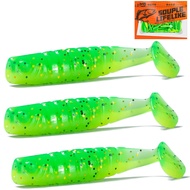 Lure Fake Bait Threaded T-Tail Lure Soft Bait Micro-Object Soft Worm Bionic Bait Bait Bait
