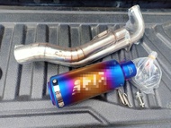 ชุดท่อ YAMAHA R15(อาร์15)ปี 2017-2021 รุ่น MT15(เอ็มที15) XSR155(เอ็กซ์เอสอาร์155) วัสดุแสตนเลสเกรด 