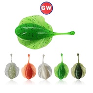 YA2 5 Colors Rays Frog T-Tail 4pcs Rays Bait 7cm/5.5g Rays Lure Bionic Swimming Lures Luminous Bait 