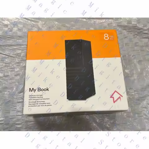 UU New FOR Western Digital 8TB WD My Book External Hard Drive HDD - WDBBGB0080HBK-NESN