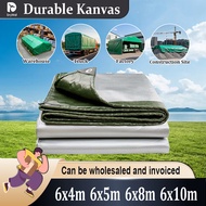 6M Tarpaulin heavy duty 6x4 6x5 6x8 6x10m Canopy sunshade insulation Canvas canopy-with holes Truck 