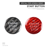 For Honda Elysion Car Engine Start Stop Button Cover Real Carbon Fiber Sticker 2016