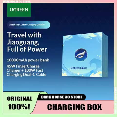 UGREEN & Honkai Star Rail ： Power Bank Kit with 10000mAh Power Bank 45W Charger 100W Screen Display 