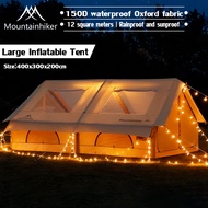 MOUNTAINHIKER 12㎡pro inflatable tent 8-15 person camping tent waterproof breathable, portable campin