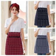 Half apron, waterproof apron, kitchen cooking apron, cotton apron