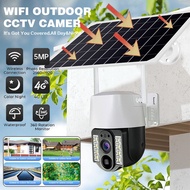 Solar 8MP CCTV Dual Lens CCTV 4G SIM Card Solar Battery Outdoor Waterproof Wireless Camera Color Nig