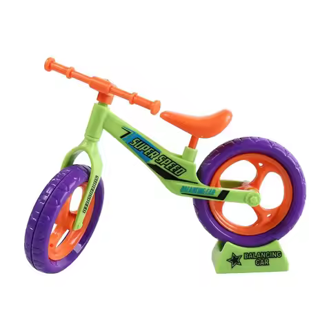 Plastics Assembled Balance Car Ornaments Radish Bike Balance Car Radish Mini Bike Assembled Mini Mov