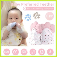 ◸ Baby Mitten Teething Glove Newborn anti-scratch face breathable gloves Teether Candy Wrapper