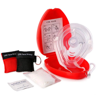 Medical First Aid CPR Mask For Adult/Kids Pocket Resuscitator One-way Valve With Wrist Strap 2 Keychain CPR Face Shield Approved