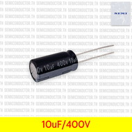 C 10uf 400v 105C AISHI WH Series Capacitor ตัวเก็บประจุ ขนาด 10x20มม. -25°C to +105°C±20%2000hrs.