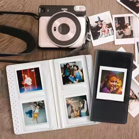 64‑Pocket Square Instax Photo Albums for Fujifilm SQ10 SQ6 SP3 Cameras Polaroid‑Compatible Picture B