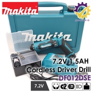 Makita DF012DSE, 7.2V 1.5AH Cordless Driver Drill with Auto-Stop Clutch